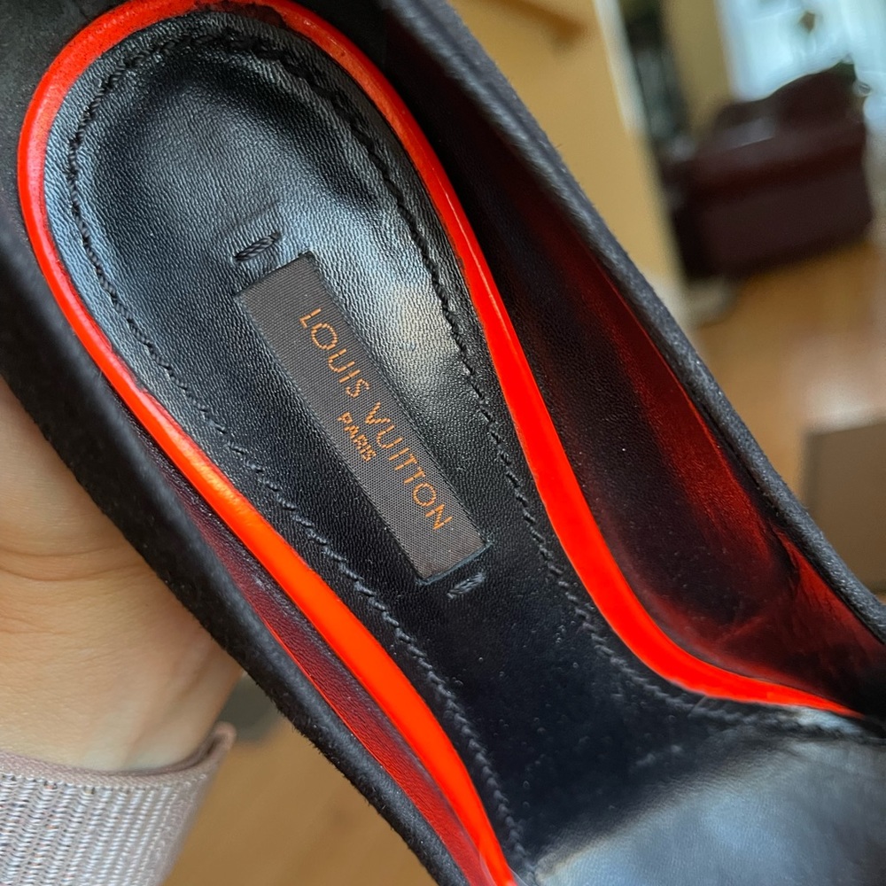 Louis Vuitton Black Suede High Heels - Stephen Sprouse Roses - EU 36 - Picture 10 of 15